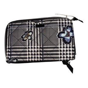 Vera Bradley RFID On the Go Wristlet - Bedford Plaid Performance Twill, NWOT